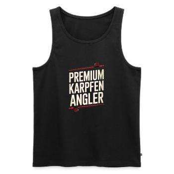Premium Karpfen Angler - Männer Premium Bio Tank Top - Schwarz - Vorne - Michal (187cm)