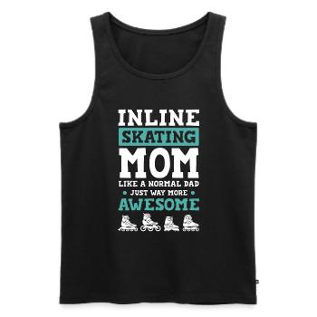 Skate Mama - Men's Premium Organic Tank Top - black - Front - Michal (187cm)