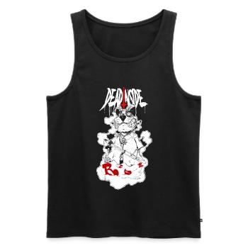 Panda Berserk Collage T-shirt Design - Men's Premium Organic Tank Top - black - Front - AI Model Male 178 light (178cm)