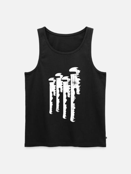 Water Pipe Wrench Drawing - Men's Premium Organic Tank Top - black