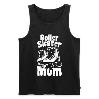 Roller Skater Mother - Men's Premium Organic Tank Top - black - Front - AI Model Male 178 light (178cm)