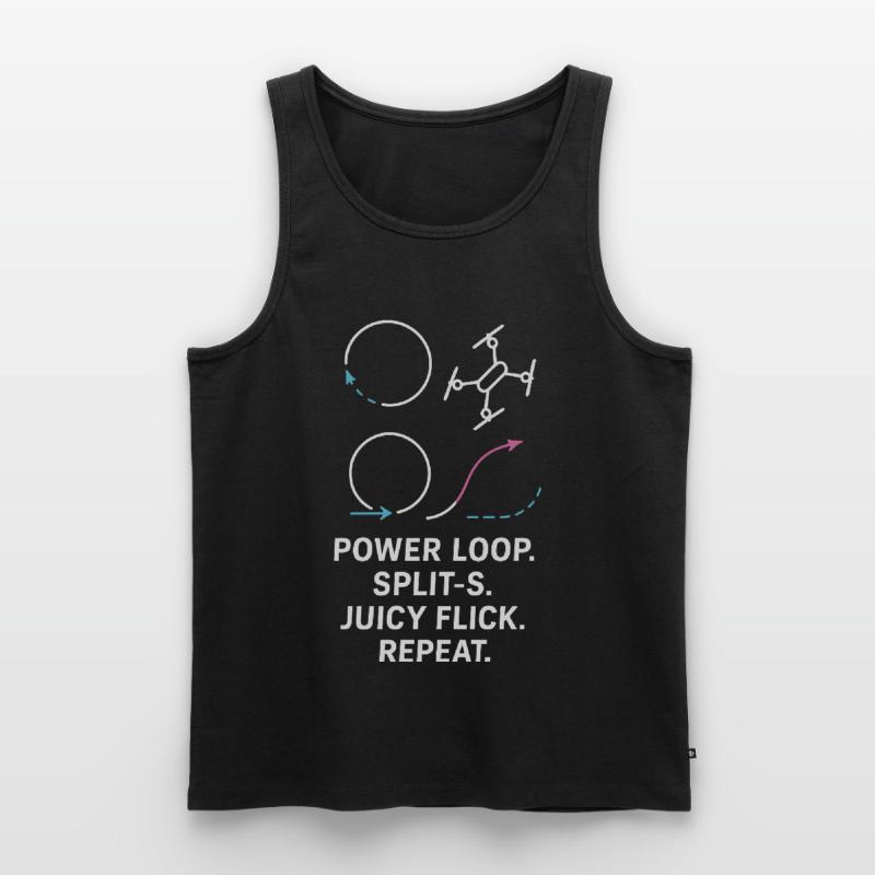 Power Loop Split-S Juicy Flick Repeat Men's Premium Organic Tank Top