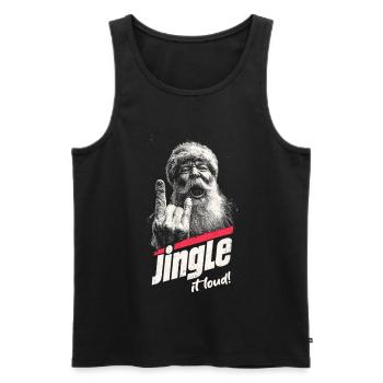 Jingle It Loud - Men's Premium Organic Tank Top - black - Front - AI Model Male 178 light (178cm)