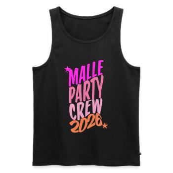 Malle, Party Crew, 2026 - Männer Premium Bio Tank Top - Schwarz - Vorne - Michal (187cm)