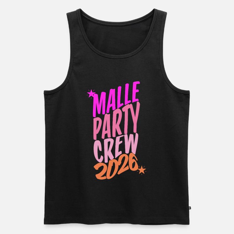 Malle, Party Crew, 2026 - Männer Premium Bio Tank Top - Schwarz