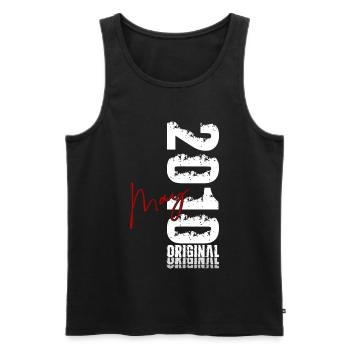 16th Birthday Gift Original May 2010 - Men's Premium Organic Tank Top - black - Front - Michal (187cm)