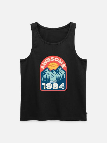 Awesome since 1984 - Men's Premium Organic Tank Top - black
