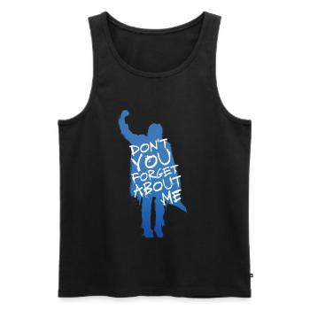 The Breakfast Club Don´t You Forget About Me - Männer Premium Bio Tank Top - Schwarz - Vorne - AI Model Male 178 light (178cm)