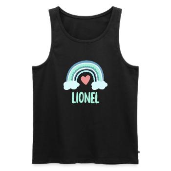 Lionel Nom Rainbow Baby - Débardeur bio Premium Homme - noir - Devant - Michal (187cm)