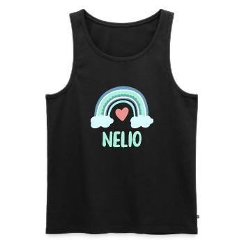 Nelio Name Rainbow Baby - Men's Premium Organic Tank Top - black - Front - Michal (187cm)