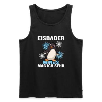 eisbader winterbader eisloch - Männer Premium Bio Tank Top - Schwarz - Vorne - Michal (187cm)