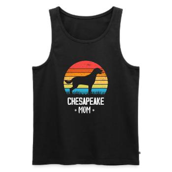 Retriever de la baie de Chesapeake - Débardeur bio Premium Homme - noir - Devant - AI Model Male 178 light (178cm)