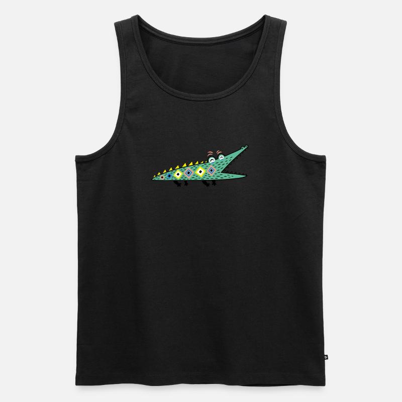 Lacroc - Männer Premium Bio Tank Top - Schwarz