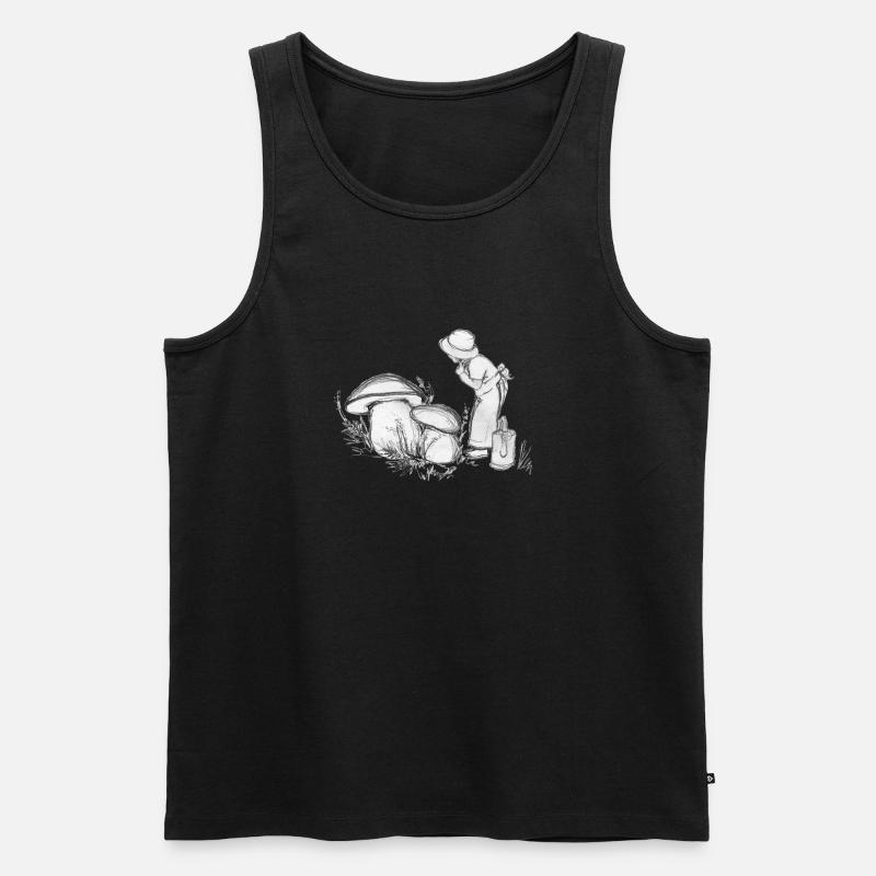 Herbst - Männer Premium Bio Tank Top - Schwarz