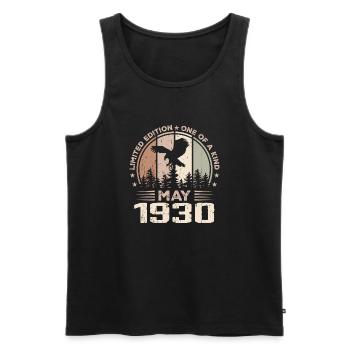 Incomparable depuis mai 1930, 94e Anniversaire - Débardeur bio Premium Homme - noir - Devant - Michal (187cm)
