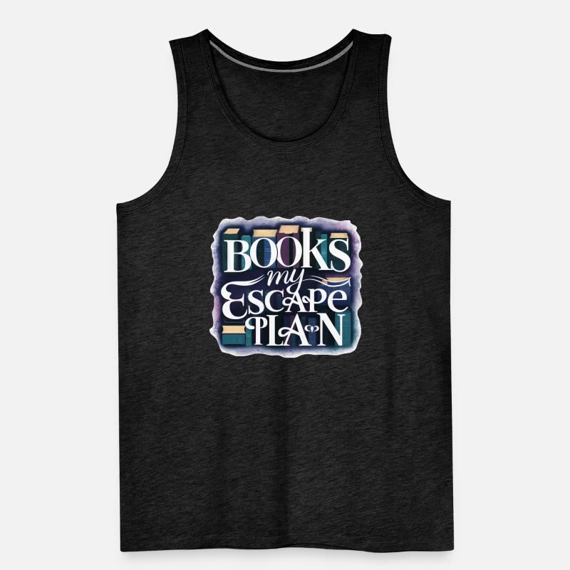 Bookworm Bookworm Dire Mon Plan d’Évasion Débardeur bio Premium Homme