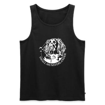 SMALL MUNSTERLANDER Jagdhund Jagdhunde Wilsigns - Männer Premium Bio Tank Top - Schwarz - Vorne - Michal (187cm)