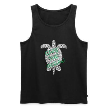 Save the Ocean, Turtle, Schildkröte - Männer Premium Bio Tank Top - Schwarz - Vorne - AI Model Male 178 light (178cm)