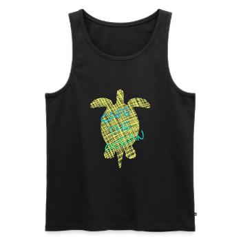 love the ocean, save the ocean - Männer Premium Bio Tank Top - Schwarz - Vorne - AI Model Male 178 light (178cm)