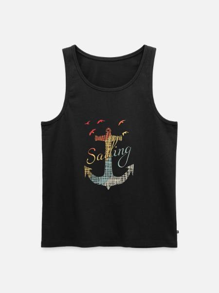 seglen, sailing - Männer Premium Bio Tank Top - Schwarz