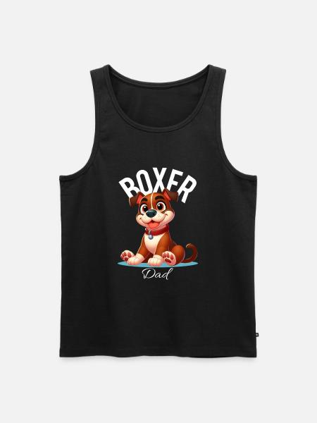 Boxer Dad - Men's Premium Organic Tank Top - black