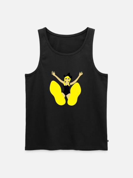Pin up with big feet - Men's Premium Organic Tank Top - black