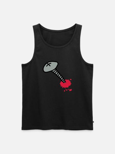 wunde_3c - Men's Premium Organic Tank Top - black