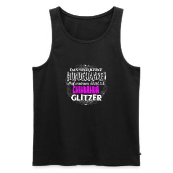 CHIHUAHUA - Glitzer - Männer Premium Bio Tank Top - Schwarz - Vorne - AI Model Male 178 light (178cm)