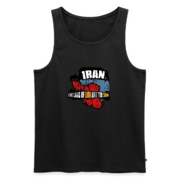 Iran. Teheran - Männer Premium Bio Tank Top - Schwarz - Vorne - AI Model Male 178 light (178cm)