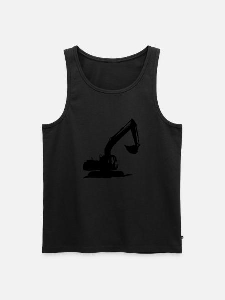 bagger - Männer Premium Bio Tank Top - Schwarz