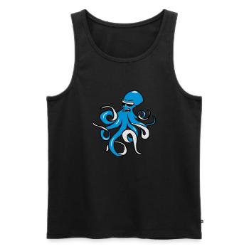 Squid oktopus evil dangerous sunglasses - Men's Premium Organic Tank Top - black - Front - Michal (187cm)