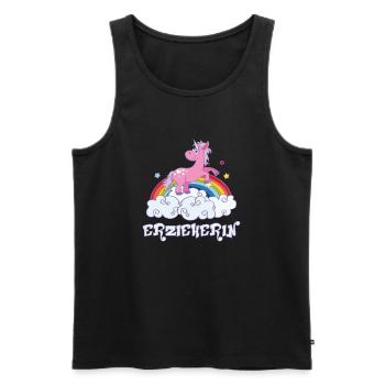 erzieherin - Männer Premium Bio Tank Top - Schwarz - Vorne - Michal (187cm)