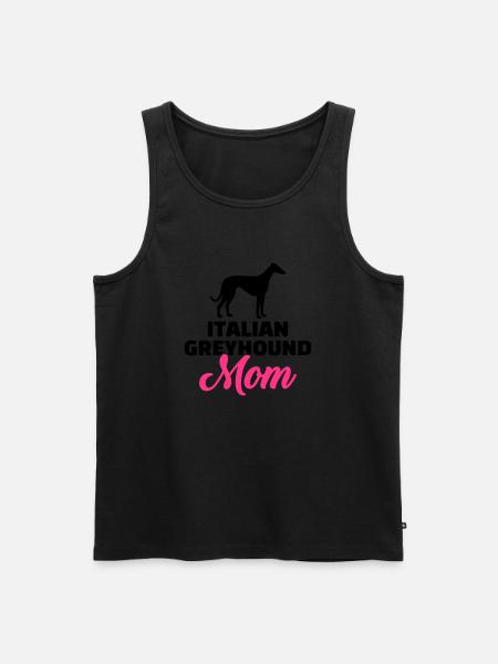 Italian Greyhound - Men's Premium Organic Tank Top - black