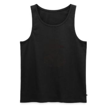 Capuche de peste - Débardeur bio Premium Homme - noir - Devant - AI Model Male 178 light (178cm)