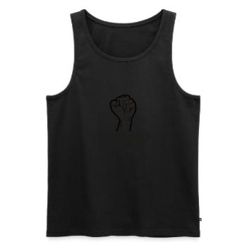 Finnland Nato! - Männer Premium Bio Tank Top - Schwarz - Vorne - AI Model Male 178 light (178cm)