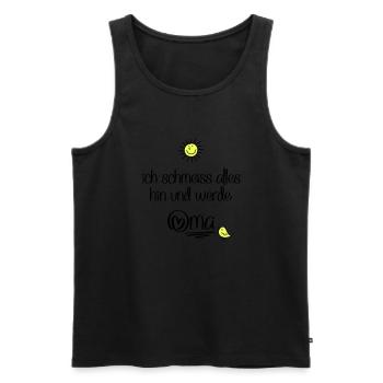 lustige Sprüche für Oma - Männer Premium Bio Tank Top - Schwarz - Vorne - AI Model Male 178 light (178cm)