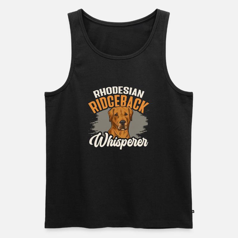 Rhodesian Ridgeback Hund - Männer Premium Bio Tank Top - Schwarz