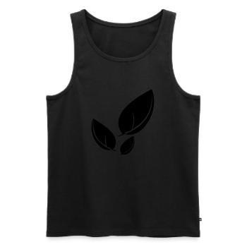 Feuille 18 - Débardeur bio Premium Homme - noir - Devant - Michal (187cm)