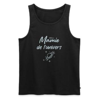 Meilleure Mamie de l'univers - Débardeur bio Premium Homme - noir - Devant - AI Model Male 178 light (178cm)