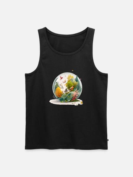 Der Miniaturbohrer - Männer Premium Bio Tank Top - Schwarz