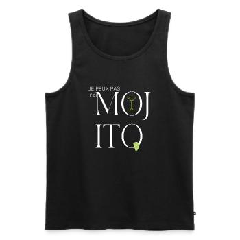 Je peux pas j'ai mojito - Débardeur bio Premium Homme - noir - Devant - Michal (187cm)