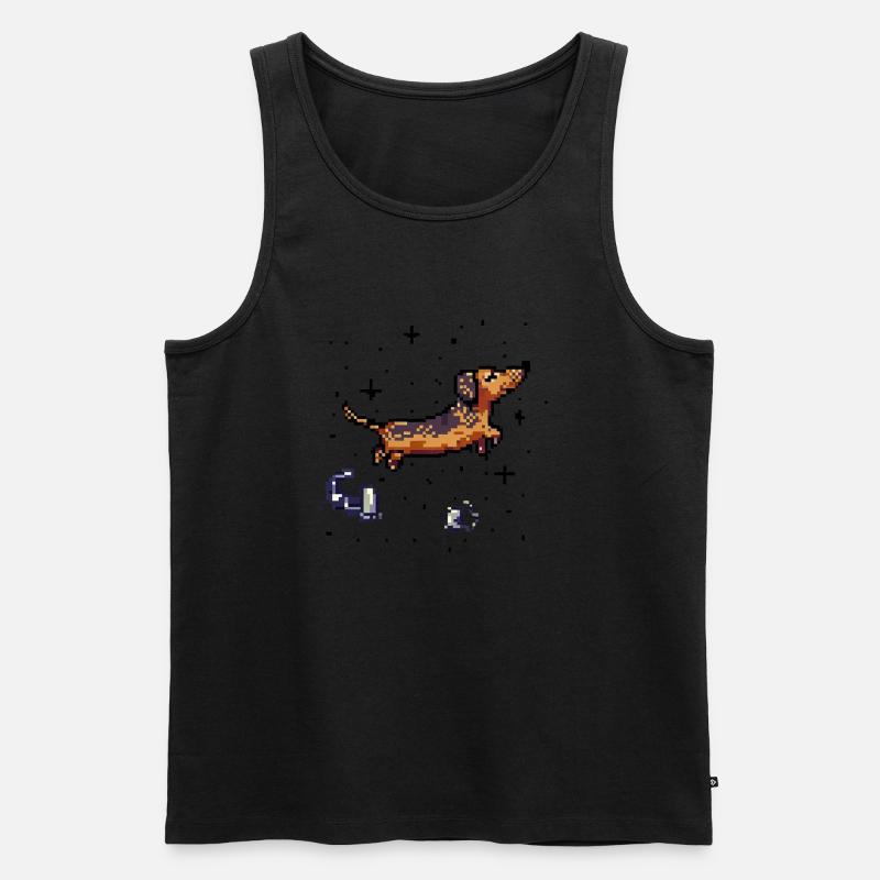 dachshund - Männer Premium Bio Tank Top - Schwarz