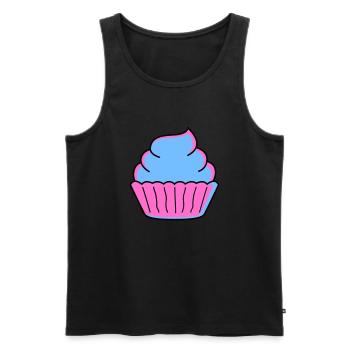 Cupcake - Débardeur bio Premium Homme - noir - Devant - Michal (187cm)