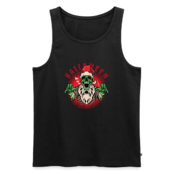 Christmas Halloween - Männer Premium Bio Tank Top - Schwarz - Vorne - Michal (187cm)