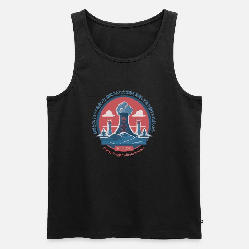 Energiehunger - Männer Premium Bio Tank Top - Schwarz