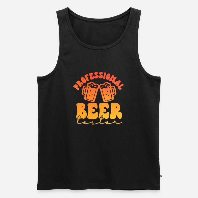 Profissional Beer Tester - Männer Premium Bio Tank Top - Schwarz