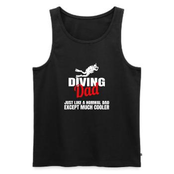 Tauchen, Dive, Diving, Ozean, Schnorcheln, Tauchen - Männer Premium Bio Tank Top - Schwarz - Vorne - Michal (187cm)