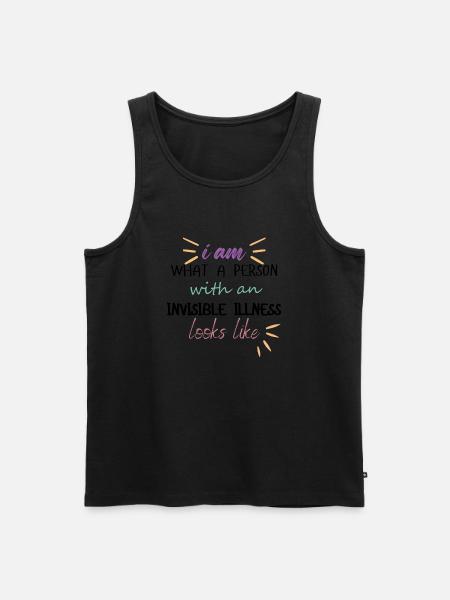 I am - dark - Men's Premium Organic Tank Top - black