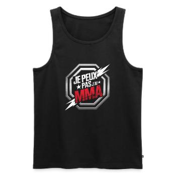 Je peux pas j'ai MMA - Débardeur bio Premium Homme - noir - Devant - Michal (187cm)