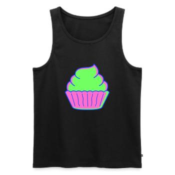 Cupcake - Débardeur bio Premium Homme - noir - Devant - Michal (187cm)